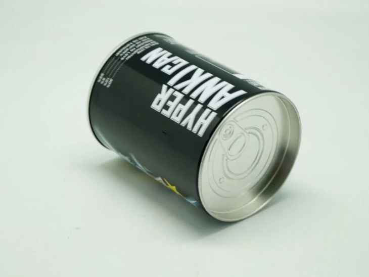 Cylinder Tin Can With Plug Lid